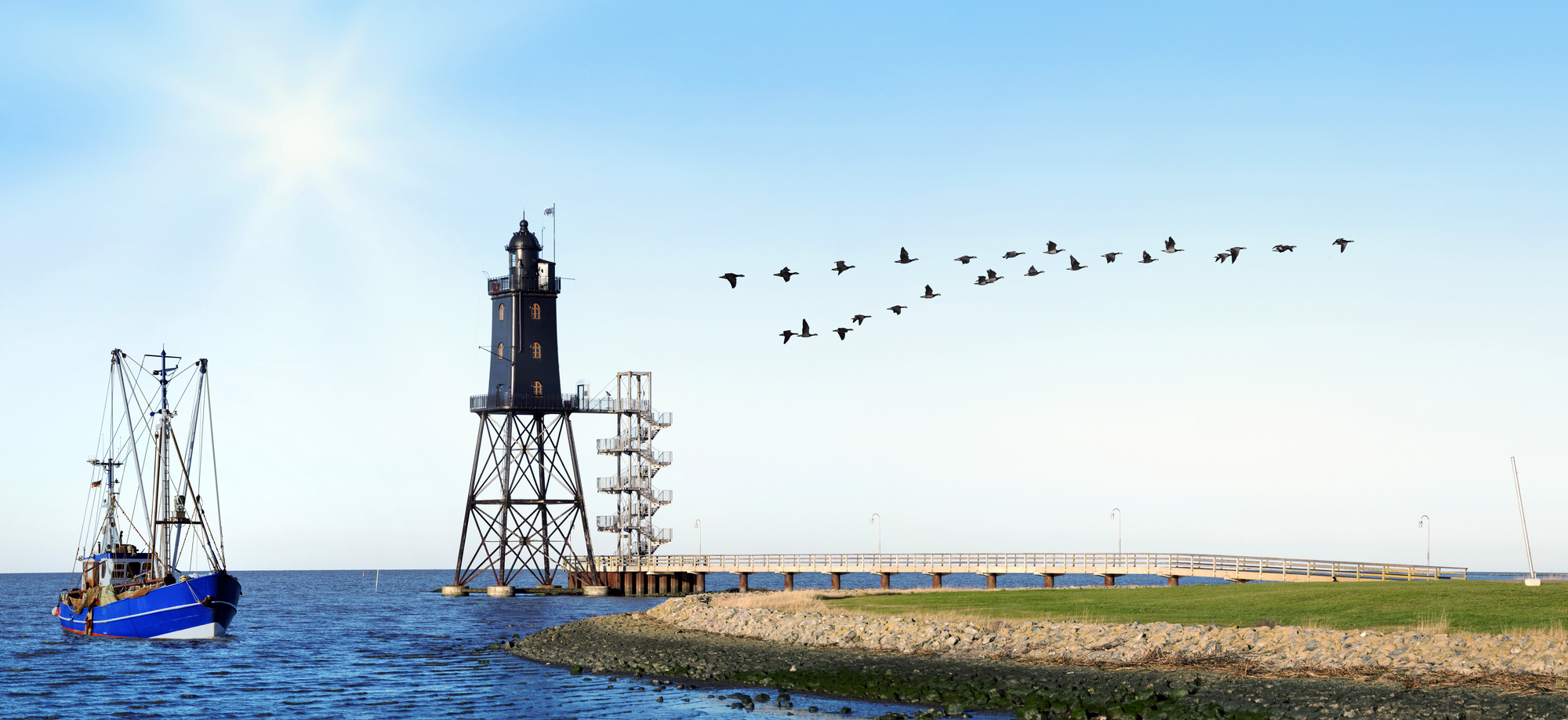 Leuchtturm Obereversand in Dorum-Neufeld