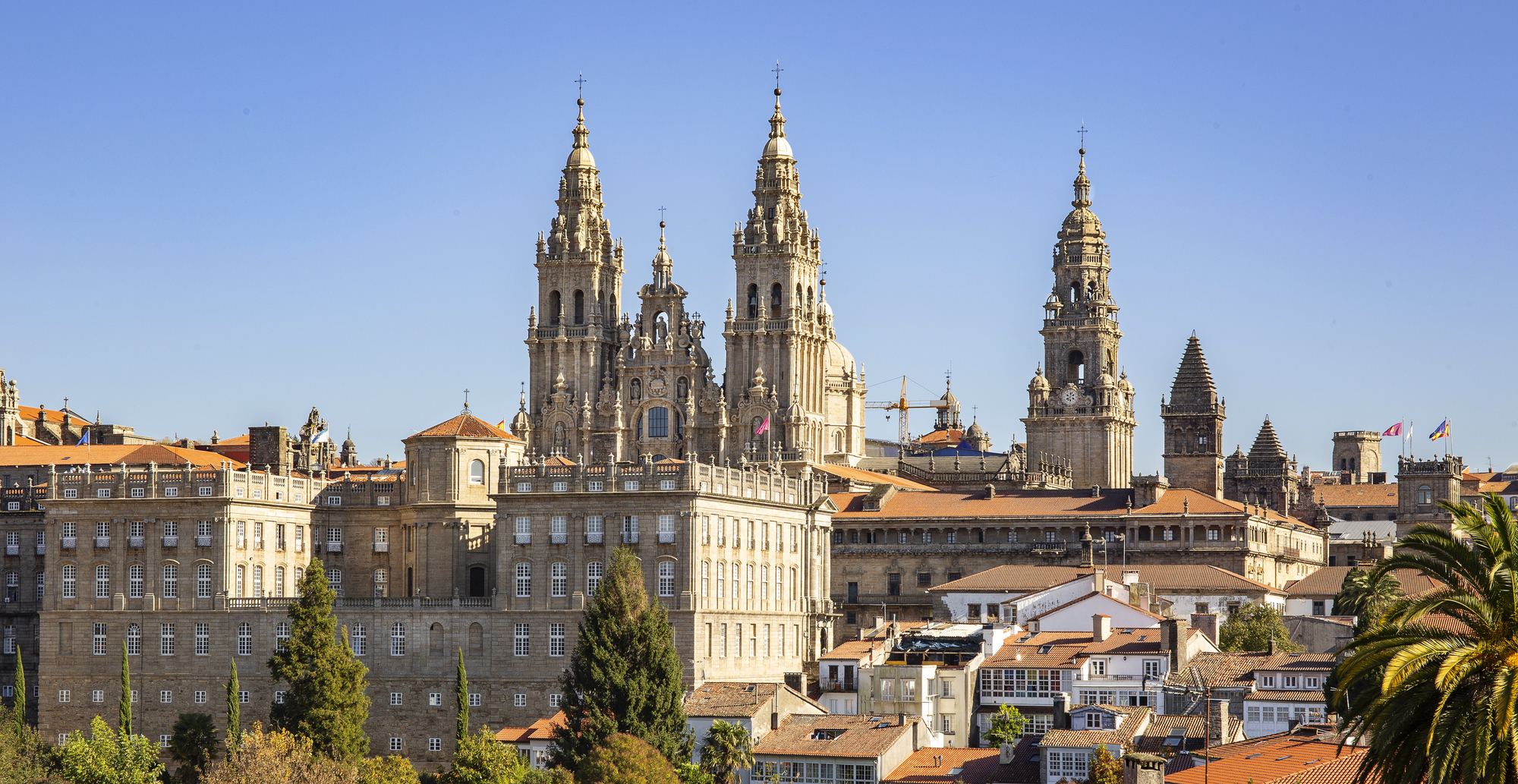 Blick auf Santiago de Compostela