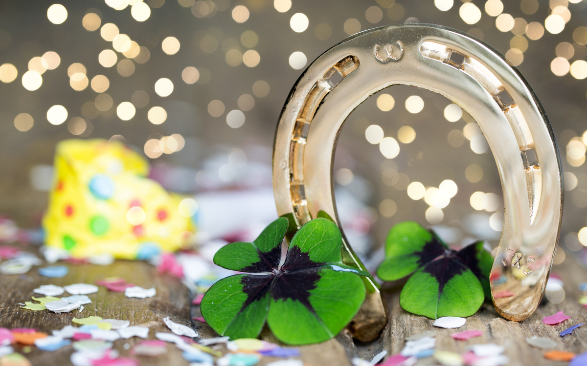 Silvester-/ Faschingskarte